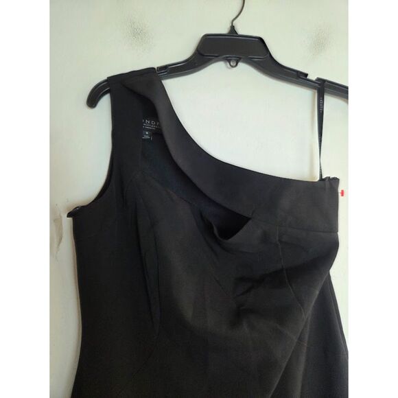 NWT Laundry by Shelli Segal Black One Shoulder Full Length Evening Dress size 6 - Picture 6 of 10